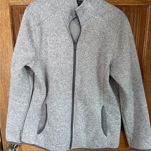 Eddie Bauer Gray Full-Zip Women's Jacket